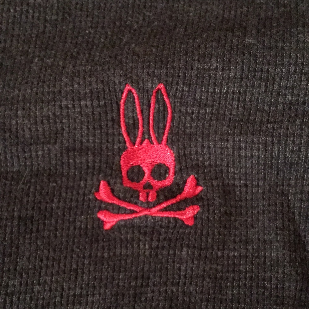 Psycho Bunny Black Long Sleeve with Red Accent - Picture 3 of 14
